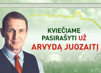 Kviečiame pasirašyti už Arvydą Juozaitį – Tautos Prezidentą!
