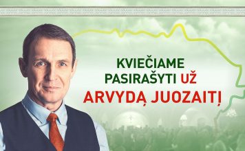 Kviečiame pasirašyti už Arvydą Juozaitį – Tautos Prezidentą!