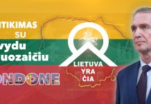 Susitikimas su kandidatu į LR Prezidentus Arvydu Juozaičiu Londone